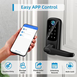 Intelligent Home Apartment Security <strong>Digital</strong> Password Fingerprint Deadbolt Electronic Ttlock Tuya WiFi Smart <strong>Door</strong> Lock for Airbnb - Product Image 4