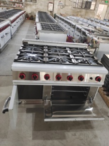 Chuyên Nghiệp 6-<span class=keywords><strong>Burner</strong></span> Thép Không Gỉ Gas Phạm Vi Lò Phổ Biến Cho Chế Biến Thực Phẩm Máy Móc - Product Image 2