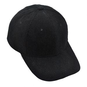Gorra de béisbol de 6 paneles de pana de poliéster para las cuatro estaciones, personalizada, ligera, estilo coreano, unisex, de color liso, para venta al por mayor transfronteriza. - Product Image 3