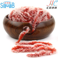 Abundant Stock 100% Polyester Fluffy Feather Faux Fur Fancy Hand Knitting Crotchet Yarn for Socks Knitted Wholesale