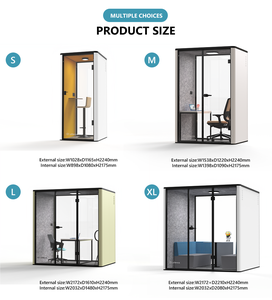 Cabina <span class=keywords><strong>de</strong></span> oficina con aislamiento <span class=keywords><strong>de</strong></span> sonido modular Cabina insonorizada profesional para transmisión virtual y llamadas <span class=keywords><strong>de</strong></span> conferencia - Product Image 6