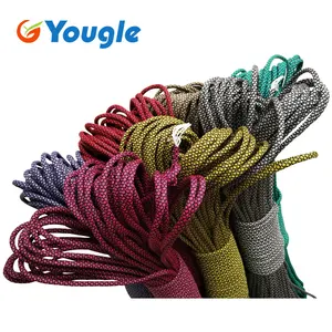YOUGLE 25feet (7meters) 550 Parachute Paracord Lanyard Tent Rope Guyline Mil Spec Type III 7 Strand For Hiking Camping
