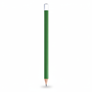 Set di Matite Verdi Grandi 50 Pezzi Min. Matita Esagonale Colorata con Cappuccio Bianco per Uso Scolastico Realizzata in Plastica e Carta - Product Image 2