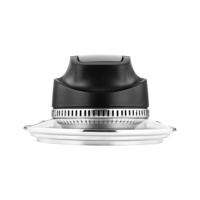 GT-A012 Friteuse à air multifonction 2-en-1 en acier inoxydable, autocuiseur électrique, chauffage halogène, couvercles, affichage numérique LED, pour hôtels