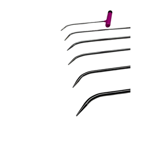 Pour PDR Tools Cádiz Edition Ensemble de réparation de bosses sans peinture 5 pièces Pointe pointue Poignée coudée simple Équipement de réparation de carrosserie (25cm 35 - Product Image 1