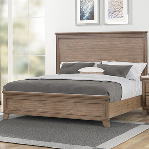 Table de chevet à 2 tiroirs et plateau en marbre, meuble de rangement moderne de style transitionnel, table de nuit contemporaine en bois clair - Product Image 3