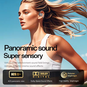 Audífonos Deportivos Inalámbricos M111 BT5.4 TWS con Gancho para la Oreja, Resistentes al Agua IPX5, Control por Voz con IA, Traducción por Voz con IA para Ejercicio y Viajes - Product Image 5