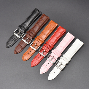 Bracelets de montre classiques en cuir véritable 12 <span class=keywords><strong>14</strong></span> 16 18 19 20 21 22 24 mm, bracelet de montre 20 mm, bracelets de montre intelligents en cuir pour hommes - Product Image 6