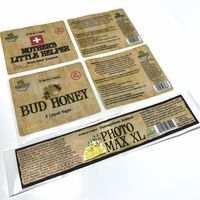 Autocollants adhésifs découpés à l'emporte-pièce personnalisés en feuille d'or pour draps de lit cosmétiques et bouteilles de parfum en verre étiquettes d'emballage personnalisées avec logo