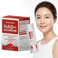 Harga Bubuk Ausreson OEM Nad Con Resveratrol Plus, Suplemen Perawatan Kulit Sehat untuk Penuaan, Mendukung Kadar NAD+, Bubuk NAD+