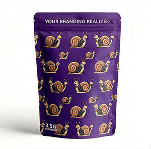 3.5g/7g/14g custom size logo, environmentally-friendly degradable zipper bag polyester film bag, suitable for food <b>packaging</b>. - Product Image 2