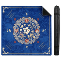 Tapis de Mahjong OMM OEM Antidérapant avec Base en Caoutchouc, Réducteur de Bruit, Bleu, Noël, Néon, Tapis en Néoprène pour Mahjong