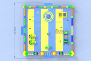 JOYRISE Château gonflable géant sur le thème de <span class=keywords><strong>la</strong></span> <span class=keywords><strong>tour</strong></span>, aire de jeux, parc d'attractions, 30x30m, capacité de 2000 kg, utilisation en extérieur - Product Image 6