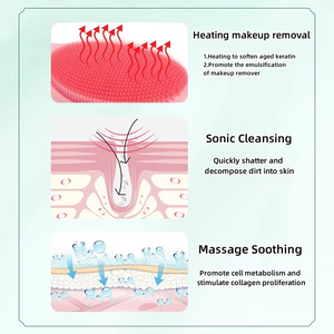 Multifuncional Facial Escova de Limpeza e Massageador Quente Facial Elétrico e <span class=keywords><strong>Eye</strong></span> Hot Compress <span class=keywords><strong>Massager</strong></span> Beauty Device - Product Image 5