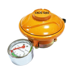 Regulador de Gas GLP de Baja Presión JG Nigeria de 27 mm con Manómetro, Regulador de Seguridad para Cilindros de Gas Natural GLP - Product Image 2