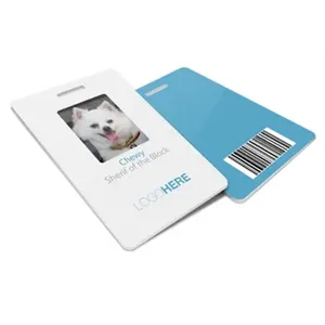 Özelleştirilmiş plastik PVC kart adı ve logosu plastik isim rozetleri iş üyelik kartı yazdırılabilir beyaz boş hediye kartları