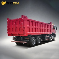 Camion benne basculante robuste 8x4, 12 roues, capacité de charge 40 tonnes, 420 CV, diesel, manuel, conduite à gauche, pour le transport dans la construction et l'exploitation minière