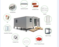 Maison conteneur extensible, clinique préfabriquée, abri médical, maison modulaire préfabriquée, maison conteneur à ossature légère en acier
