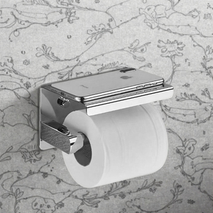 YOTO Offre Spéciale <span class=keywords><strong>porte</strong></span>-<span class=keywords><strong>rouleau</strong></span> de <span class=keywords><strong>papier</strong></span> hygiénique avec étagère <span class=keywords><strong>porte</strong></span>-<span class=keywords><strong>papier</strong></span> hygiénique en acier inoxydable <span class=keywords><strong>noir</strong></span> <span class=keywords><strong>porte</strong></span>-<span class=keywords><strong>papier</strong></span> hygiénique - Product Image 4