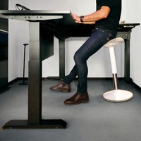 Tabouret de bureau ergonomique actif à bascule, réglable en hauteur, confortable, durable, en tissu, pour le travail, nouveau modèle 2026
