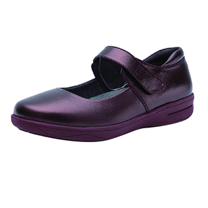Abito ortopedico speciale da donna cinturini regolabili rossi calzature comode con zeppa sul tallone <span class=keywords><strong>scarpe</strong></span> morbide colorate in vera pelle <span class=keywords><strong>per</strong></span> diabete - Product Image 6