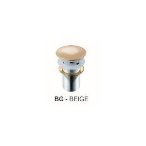 Siphon de vidange click-clack en zinc et laiton, design français, couleur beige élégant, durable, pour lavabo, salle de bain et cuisine - Product Image 2