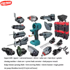 Ensemble d'outils électriques sans fil 21V, kit 18-en-1 avec batterie Li-Ion, multifonctions, vente en gros d'usine TR 21V sans fil - Product Image 2