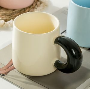 Tazas de café con logotipo personalizado y mango grande, tazas únicas para café con leche, té caliente, capuchino, Mocha, regalo de boda de inauguración - Product Image 6