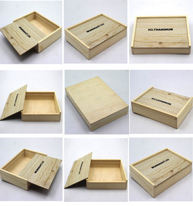 Caja <span class=keywords><strong>de</strong></span> madera <span class=keywords><strong>de</strong></span> pino sin terminar, embalaje <span class=keywords><strong>de</strong></span> regalo con tapa deslizante, tamaño <span class=keywords><strong>de</strong></span> logotipo personalizado - Product Image 6