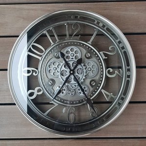 Tempo infinito 21 pollici metallo rame orologi in movimento ingranaggio <span class=keywords><strong>orologio</strong></span> da <span class=keywords><strong>parete</strong></span> per la casa soggiorno decorazione <span class=keywords><strong>orologio</strong></span> da <span class=keywords><strong>parete</strong></span> ingranaggio mobile - Product Image 3