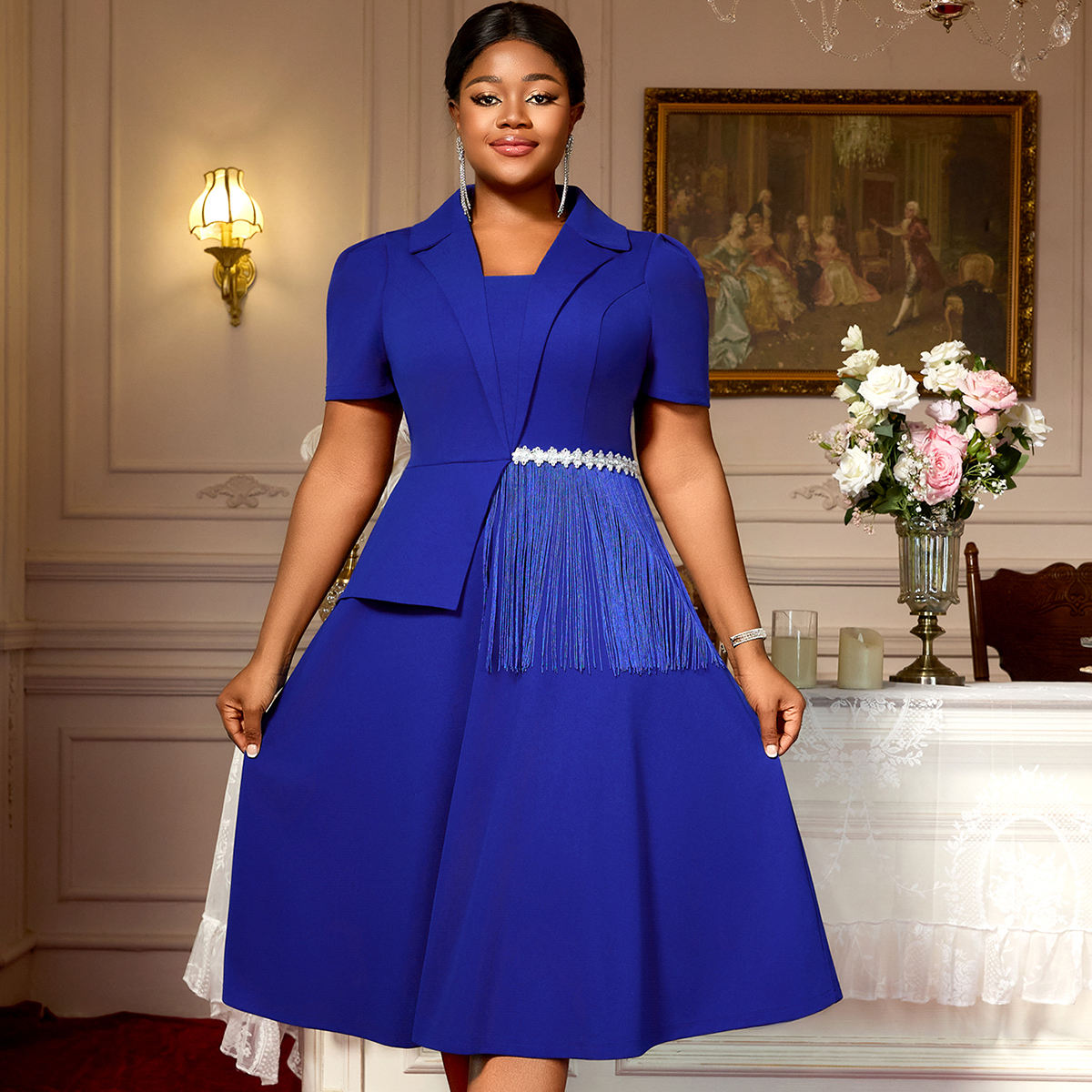 Blue Dress Plus Size Dresses For Short Ladies Royal Blue Plus Size