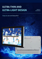 Moniteur LCD industriel PCAP 19 pouces 17 pouces, résolution 1280*1024, écran tactile à cadre ouvert, machine kiosque intégrée, USB VGA RS232