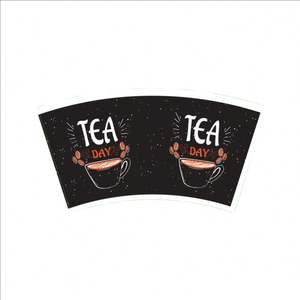 Vaso de Cartón Impreso por Flexografía con Recubrimiento de PE de una Cara, Grado Alimenticio, para Bebidas y Aperitivos, Venta al Por Mayor - Product Image 3