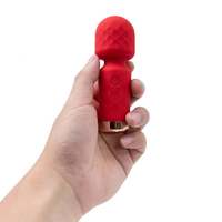 Vibrador AV de 10 Frecuencias, Masajeador Tipo Varita Rosa, Carga USB, Masajeador de Punto G, Productos Sexuales Femeninos