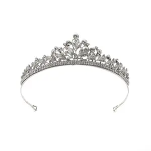 2022 Wedding jewelry boutique rhinestone headband tiara handmade big crown bridal tiara