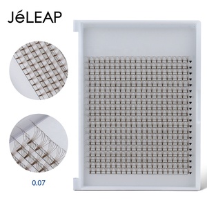 Ventilateurs de cils préfabriqués en fibre PBT 3D 4D 5D 6D, avec tige courte ou plate, pour volume - Product Image 5