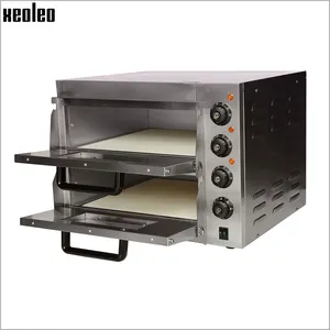 Xeoleo Elektrische Bakken Oven Pizza Oven Machine Brood Ovens Rvs Dubbele Lagen Brood Bakken Machine 16 Inch 3000W 220V