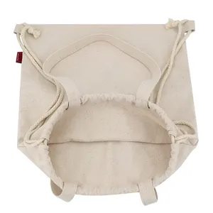 2024 Custom Sport Tote Drawstring Bag Plain Cotton Canvas <b>Mini</b> School <b>Backpack</b> Logo Travelling Drawstring Bag Letter Pattern - Product Image 3