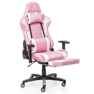 1 pièce, livraison gratuite, chaise de gaming robuste et élégante pour e-sport et usage domestique, grande taille et large, avec appui-tête et coussin, style girly mignon - Product Image 1