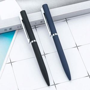 1.0Mm <b>Rubber</b>-<b>Sprayed</b> Metal Ballpoint Pen Customizable Logo for Business Gift Promotional Advertising Conference & Hotel - Product Image 1