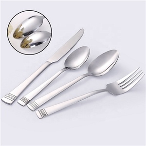 Super Stainless Steel Cutlery Wholesale Price Best Design Trendy Finishing Cutlery <b>Fork</b> Set Hotel Table Serving Cutlery Spoon - Product Image 1