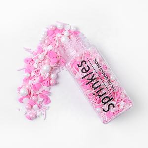Lovebakery-decoraciones para Tartas de San Valentín, aspersores de <span class=keywords><strong>confeti</strong></span> de corazón de estrellas, perlas de azúcar comestibles, decoración de pasteles para repostería - Product Image 1