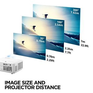 Projecteur laser portable LX700-4K, mini projecteur vidéo intelligent UHD 4K LX700-4K avec 3500 lumens ANSI, objectif DLP pour 3D - Product Image 6