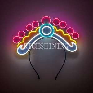 Diadema LED Luminosa Estilo Ópera de Pekín Richshining, Material con Baterí<span class=keywords><strong>a</strong></span>, Accesorios para el Cabello para el <span class=keywords><strong>A</strong></span>ño Nuevo Chino y Representaciones Teatrales - Product Image 2