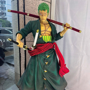 Figura de Anime Japonés de One Piece en Oferta, Figura de One Piece de Fibra de Vidrio, Estatua de Zoro de <span class=keywords><strong>Tamaño</strong></span> <span class=keywords><strong>Real</strong></span>, Escultura de Roronoa Zoro - Product Image 4