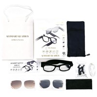 Lunettes intelligentes avec caméra 8,0 millions de pixels, stockage 32 Go, reconnaissance et traduction simultanée par IA, enregistrement vidéo 1200P et audio