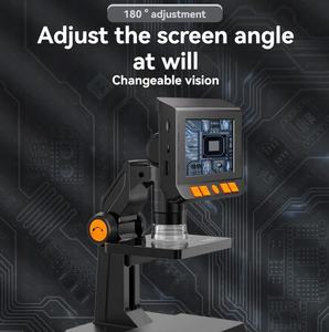 スクリーン付きデスクトップ電子デジタル顕微鏡、HDポータブル携帯電話増幅メンテナンス産業用 - Product Image 6
