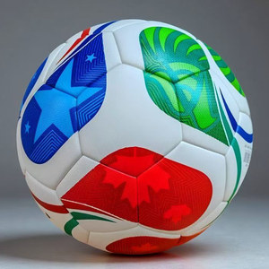 2026 partita del mondo di alta qualità PU calcio taglia 5 termico legato pallone da calcio con 32 pannelli per la formazione del Club - Product Image 3