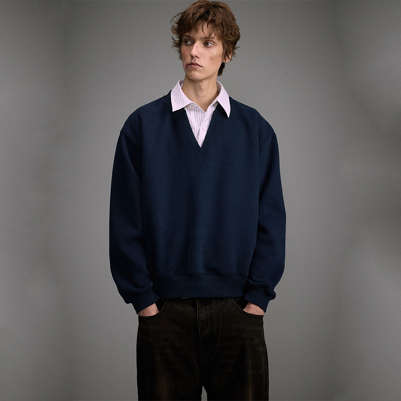 Wholesale cleanfit designer clothes men luxury brand manufacturer sweatshirt 2 in 1 stylish designer clothing men