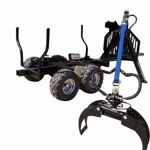 <span class=keywords><strong>Remorque</strong></span> de bûche de vélo <span class=keywords><strong>Quad</strong></span> ATV avec grappin <span class=keywords><strong>à</strong></span> <span class=keywords><strong>bois</strong></span> treuil moteur 9HP machine forestière - Product Image 3